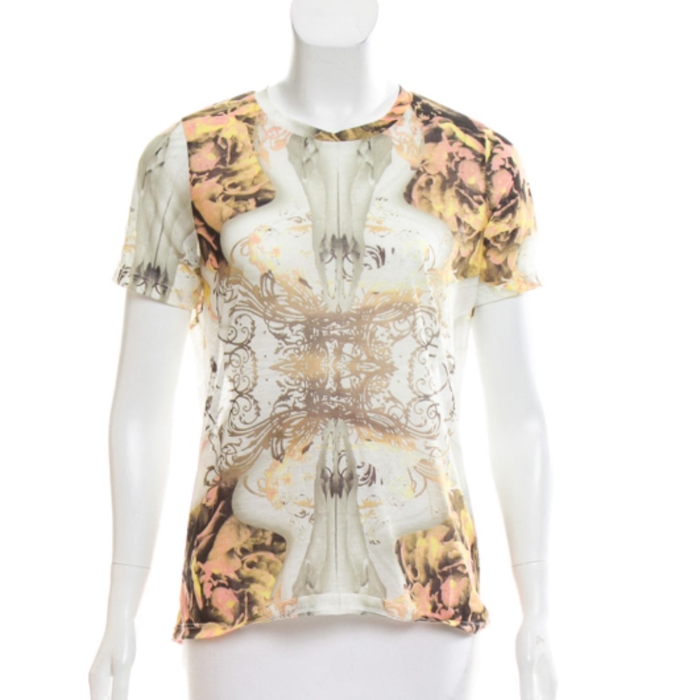 PRABAL GURUNG Short Sleeve Printed Top